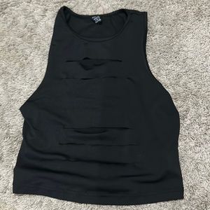 shein shirt with cuts in the middle